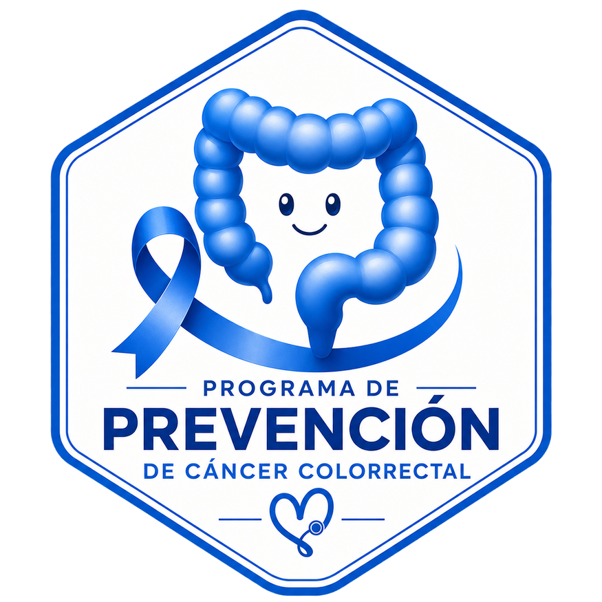 Logo circular del Programa de Prevención de Cáncer Colorrectal